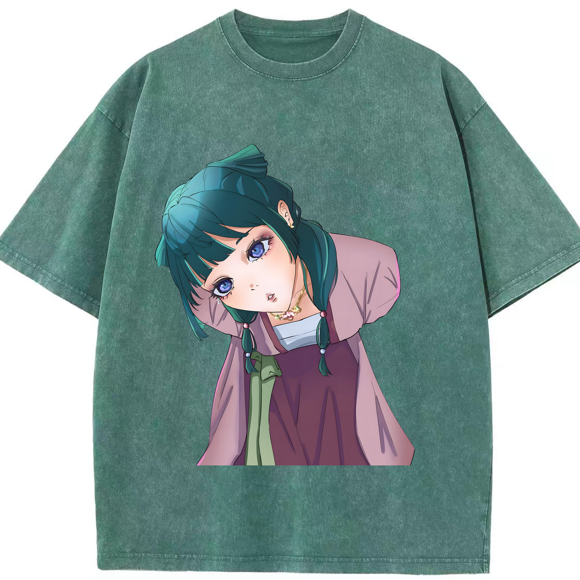 （画像用） 薬屋のひとりごと The Apothecary Diaries 綿100% ヴィンテージ風 半袖Tシャツ（フロントプリント）